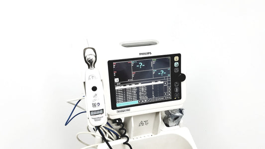 Philips SureSigns VS4 Vital Signs 863283 with Temporal Scanner and Rolling Stand - Monitor