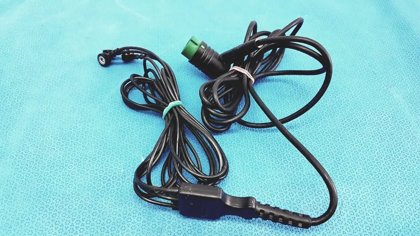 Physio-Control 3-Lead ECG Cable w/ Snap Electrodes & 10-Pin Connector