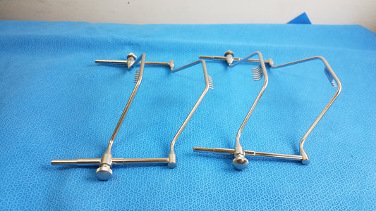 Pilling Weck Mahorner Thyroid Retractor 485265 9’’ 7 Sharp Prongs Lot of 2