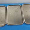 Polar Ware 13F Stainless Steel Perforated Instrument Tray — Lot of 3