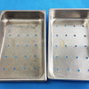 Polarware 1202 Dittmar Stainless Steel Surgical Instruments Tray — lot of 2