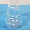 PYREX 125 ml Glass Erlenmeyer Conical Flask Heavy Duty Rim Lab - No.4980