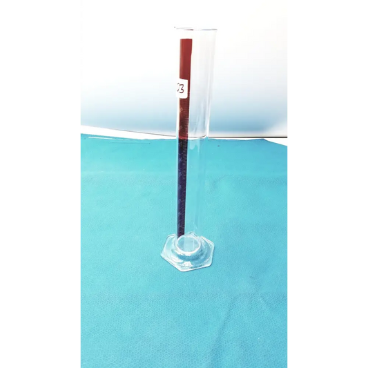 Pyrex 500mL Red Metric Glass Single Graduated Cylinder ? Borosilicate Lab Glassw