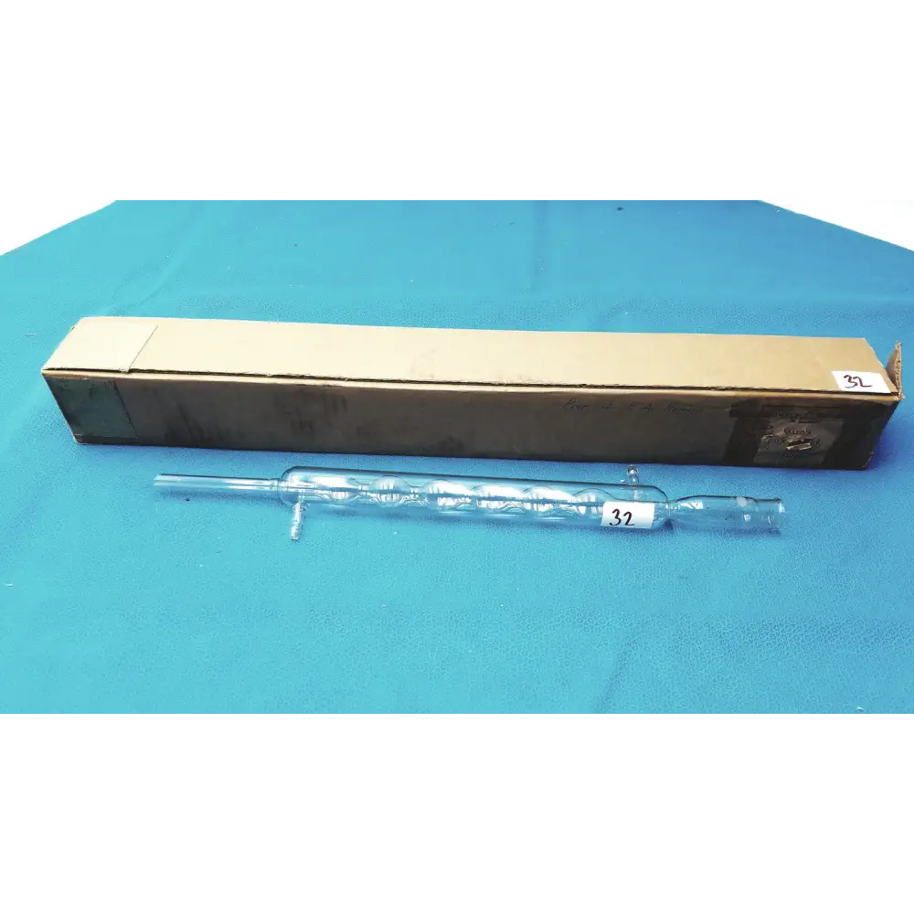 Pyrex Allihn Jacketed Glass Condenser Column 19’’ Distillation Lab Glassware - Laboratory