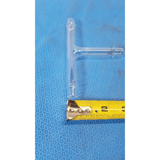 PYREX Glass ’T’ Shaped Serrated Hose Connecting Tube – 15mm - Laboratory Glassware