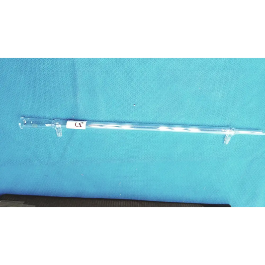 Pyrex Glassware 21.5’’ Tube with Dual Filter/Tubing Ports & Cork Tip ? Used - Laboratory