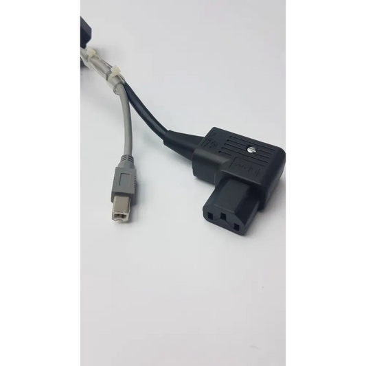 Set of 2 White and Grey Cables - Cable