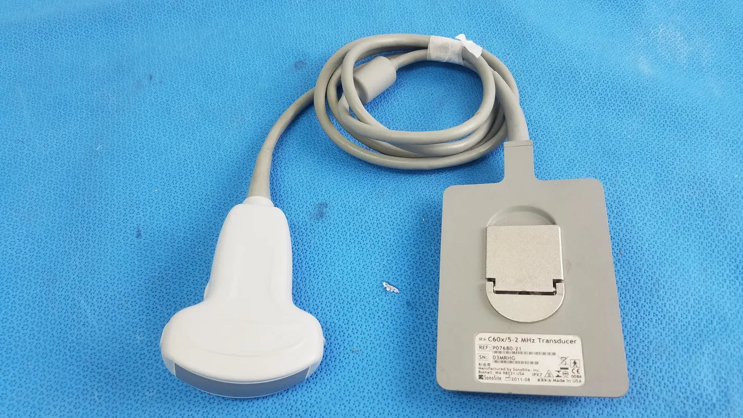 Sonosite P07680-21 C60x/5-2 Mhz Transducer Ultrasound Probe