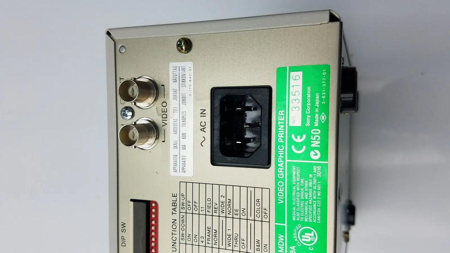 Sony Video Graphic Printer UP-895MDW - Medical