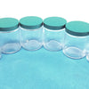 Straight Round Sided Leak Proof Jar with Plastic Lid 3.5 X 3 In Lot of 6