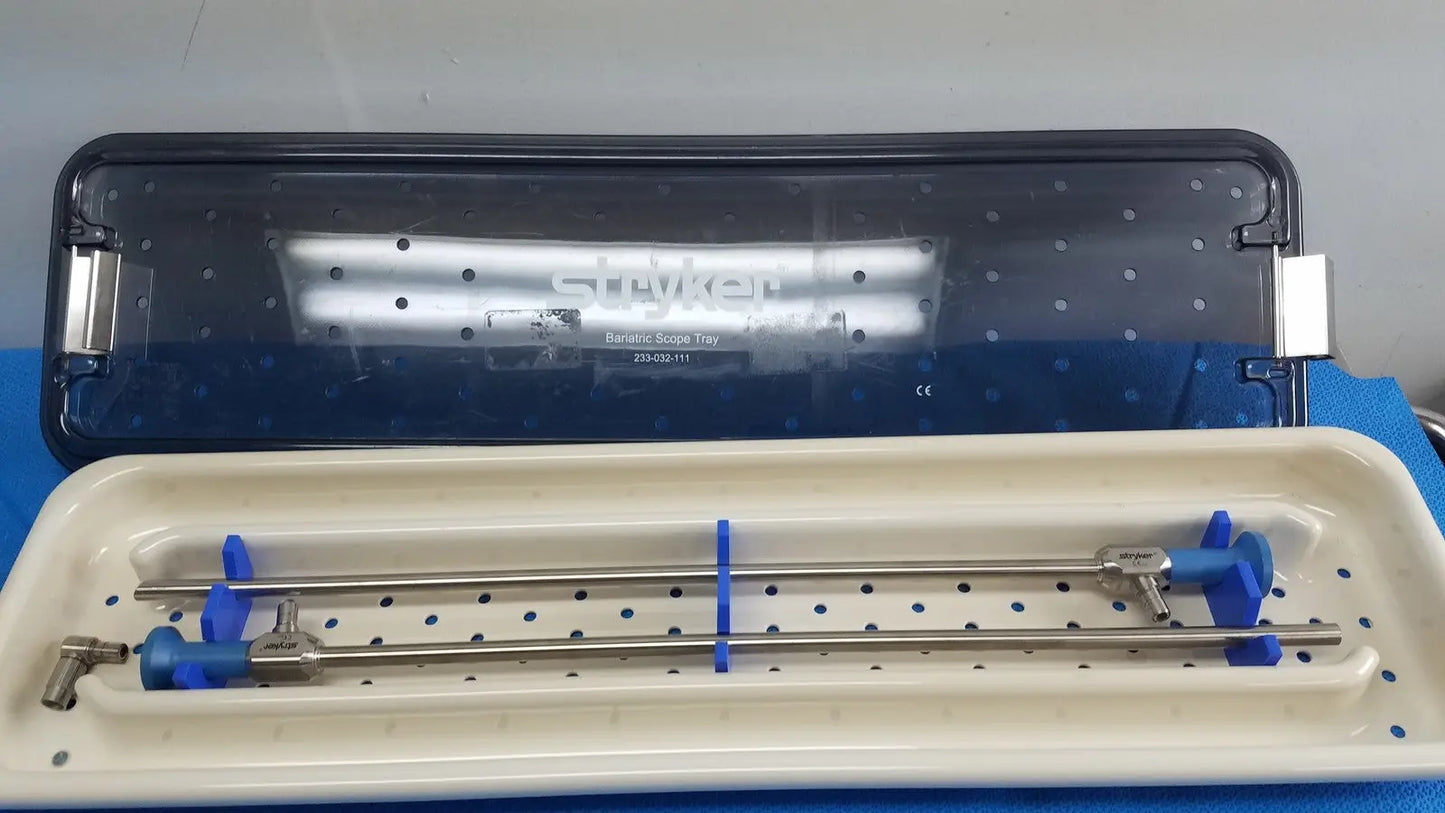 Stryker 502-210-010 Ideal Eyes 10mm 30°/10mm 0° Autoclavable 331-000-400 w/ Trey