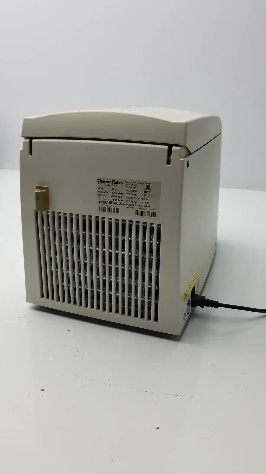 Thermo Scientific Sorvall Legend Micro 21R Refrigerated Centrifuge - Microcentrifuge