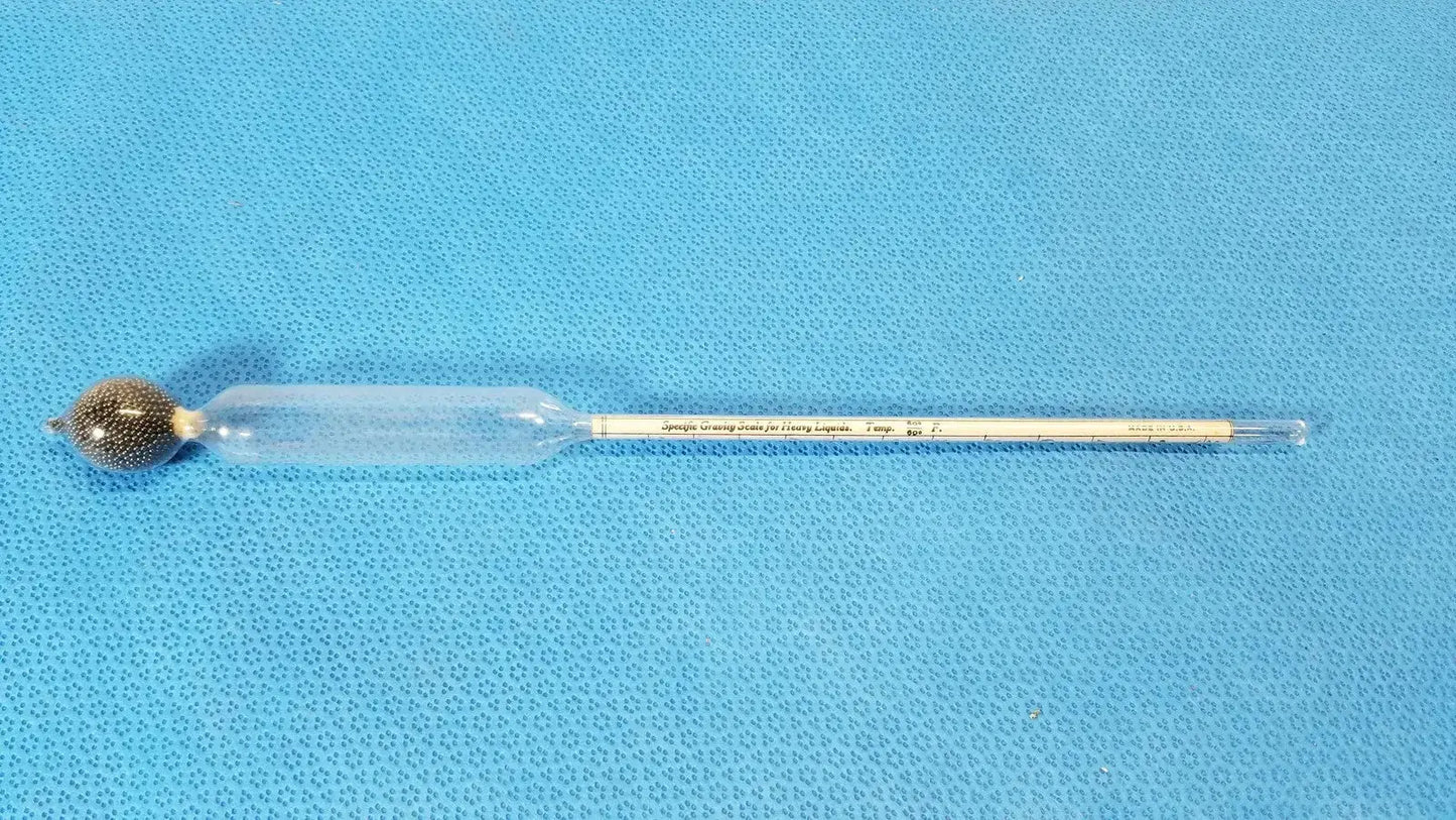 Vintage Long Floating Mash & Brew Tester Thermometer German Made Lab Tool - Laboratory