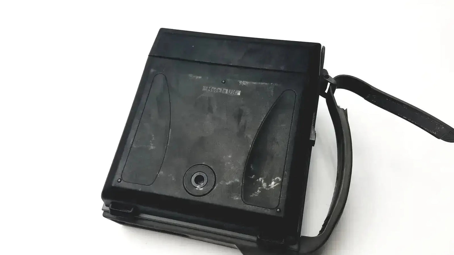 Black plastic polaroid spectra 2 instant film camera with wrist strap vintage untested instant film camera