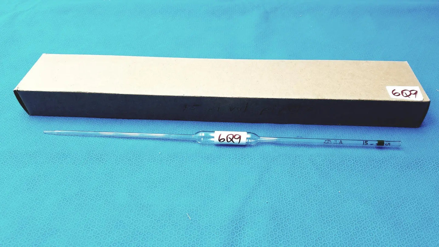 VYCOR Corning Class A 15mL Volumetric Pipette ±0.030mL