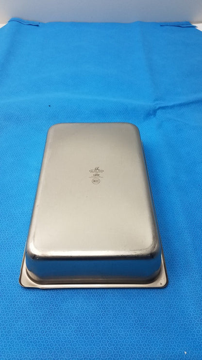 10’’ Stainless Steel Foodservice Pan – 2.5’’ Deep Steam Table Insert Used