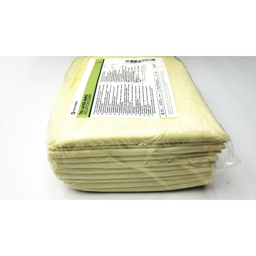100 Count Case Halyard Tri Layer AAMi 2 Isolation Gown Size L - of 6
