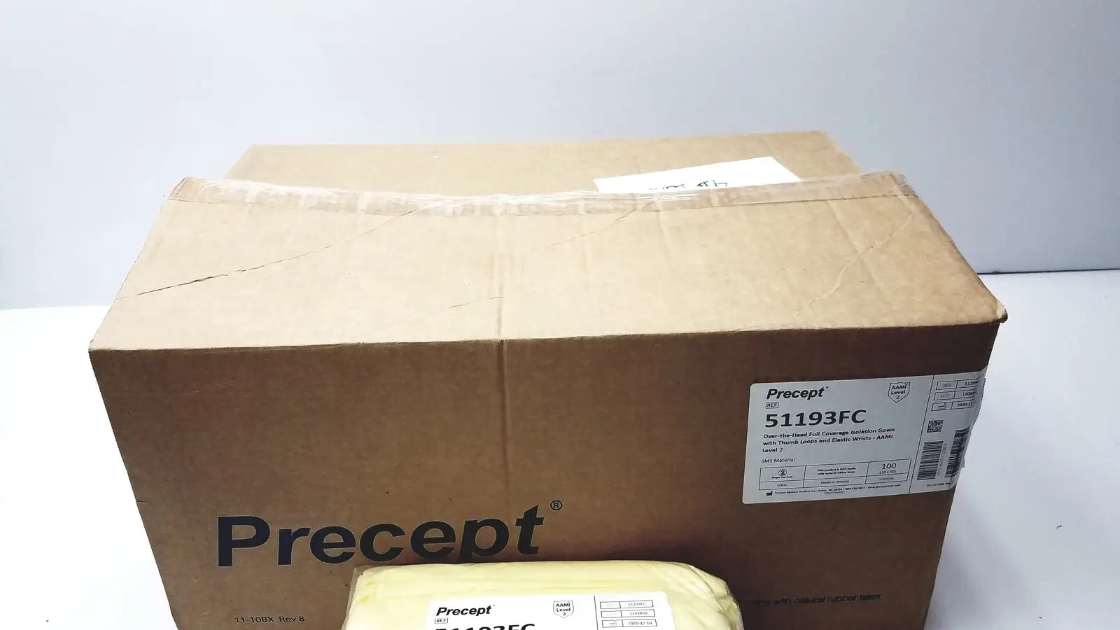 100 Count Precept Medical Isolation Gowns Over-the-Head Gown 51193FC