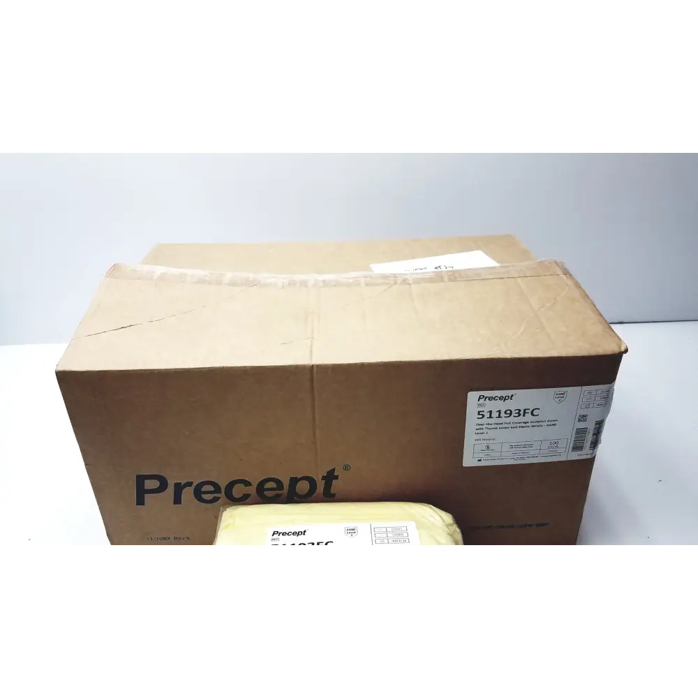 100 Count Precept Medical Isolation Gowns Over-the-Head Gown 51193FC