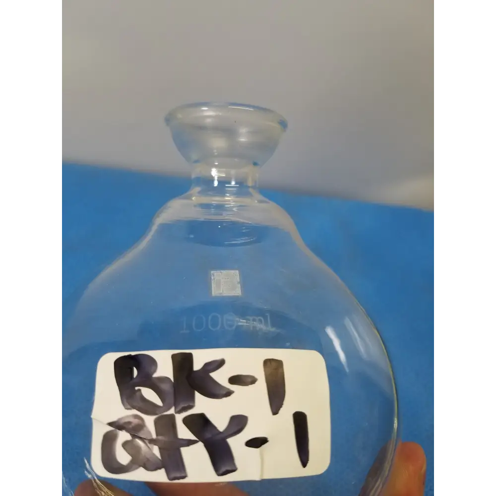 1000 mL Round Bottom Glass Flask – Single Neck Borosilicate Laboratory Vessel