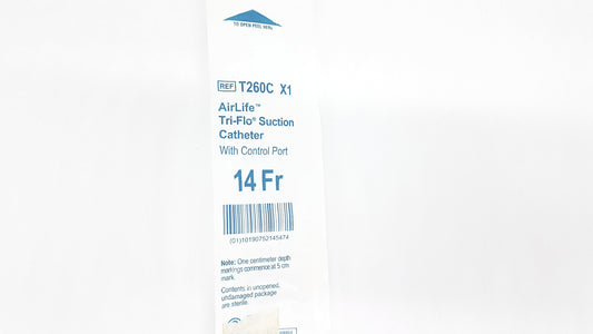 Tri-Flo Suction Catheter With Control Port Ref. T260C X1, Exp. 2028