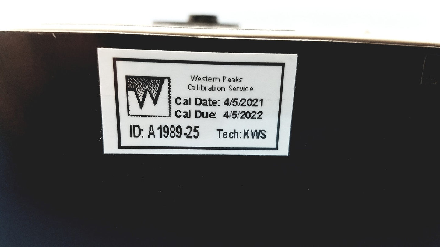 Welch Allyn 9600 Plus Calibration Tester 901009