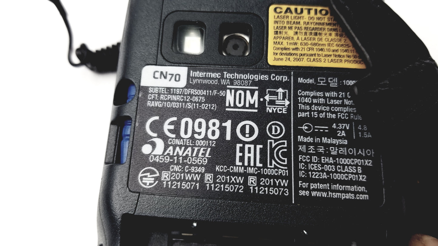Intermec CN70 Mobile Computer Handheld Barcode Scanner With Battery