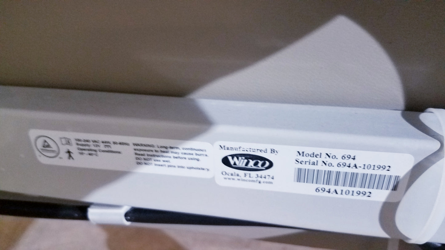 Winco 694 Care Recliner Dialysis chair +Back Massager Vibrate with Side Trays