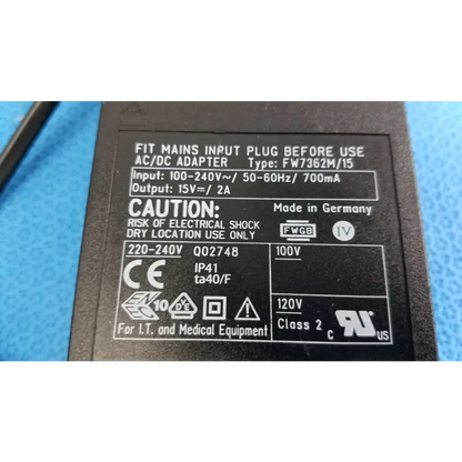 12V DC Power Supply Adapter with Attached Cables