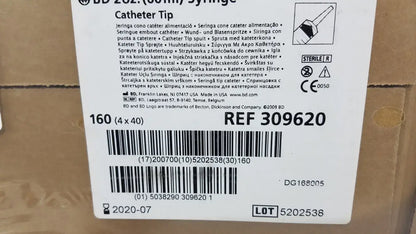 160 (4x40) Piece BD 60ml Syriinge Catheterr Tip Ref 309620 - Syringe