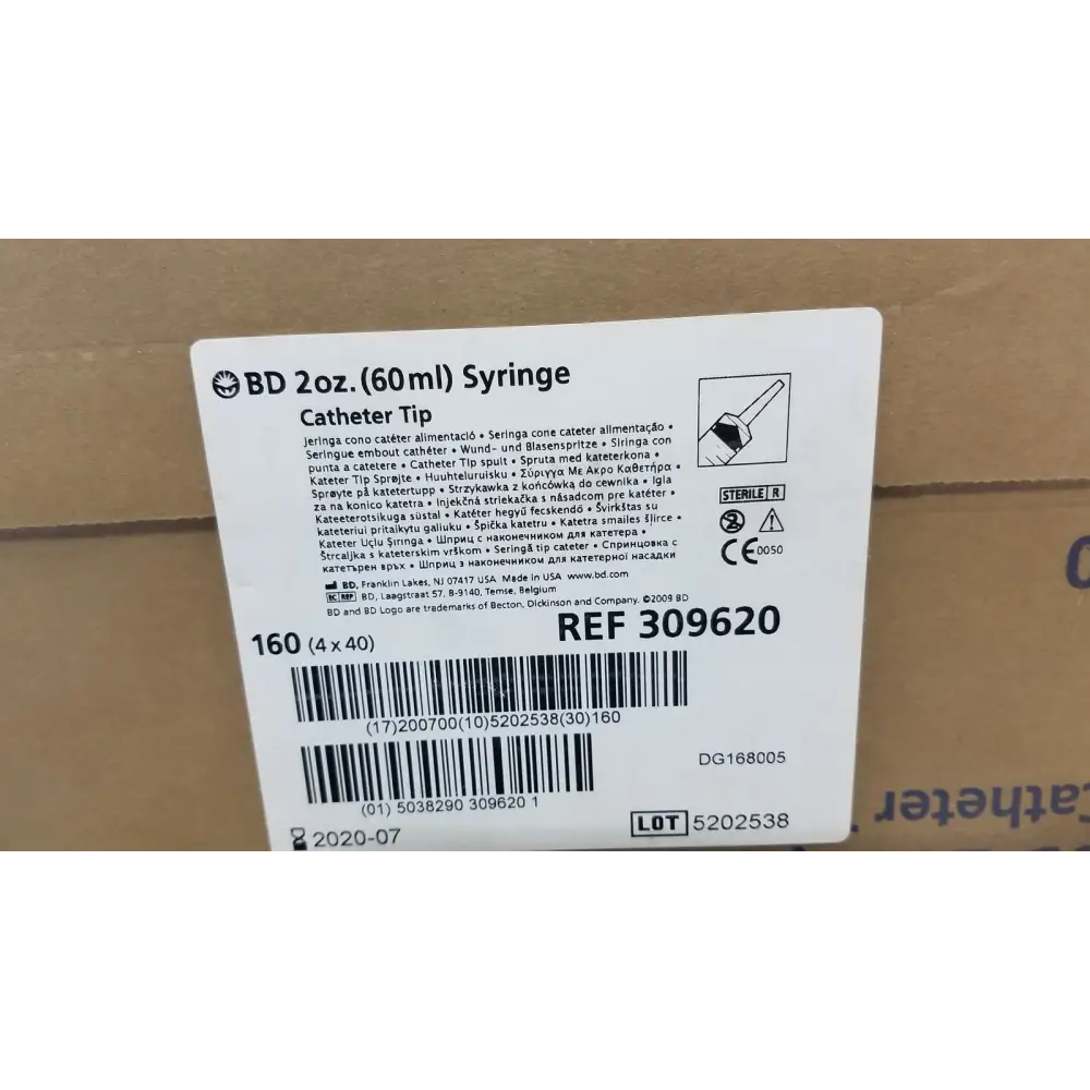 160 (4x40) Piece BD 60ml Syriinge Catheterr Tip Ref 309620 - Syringe