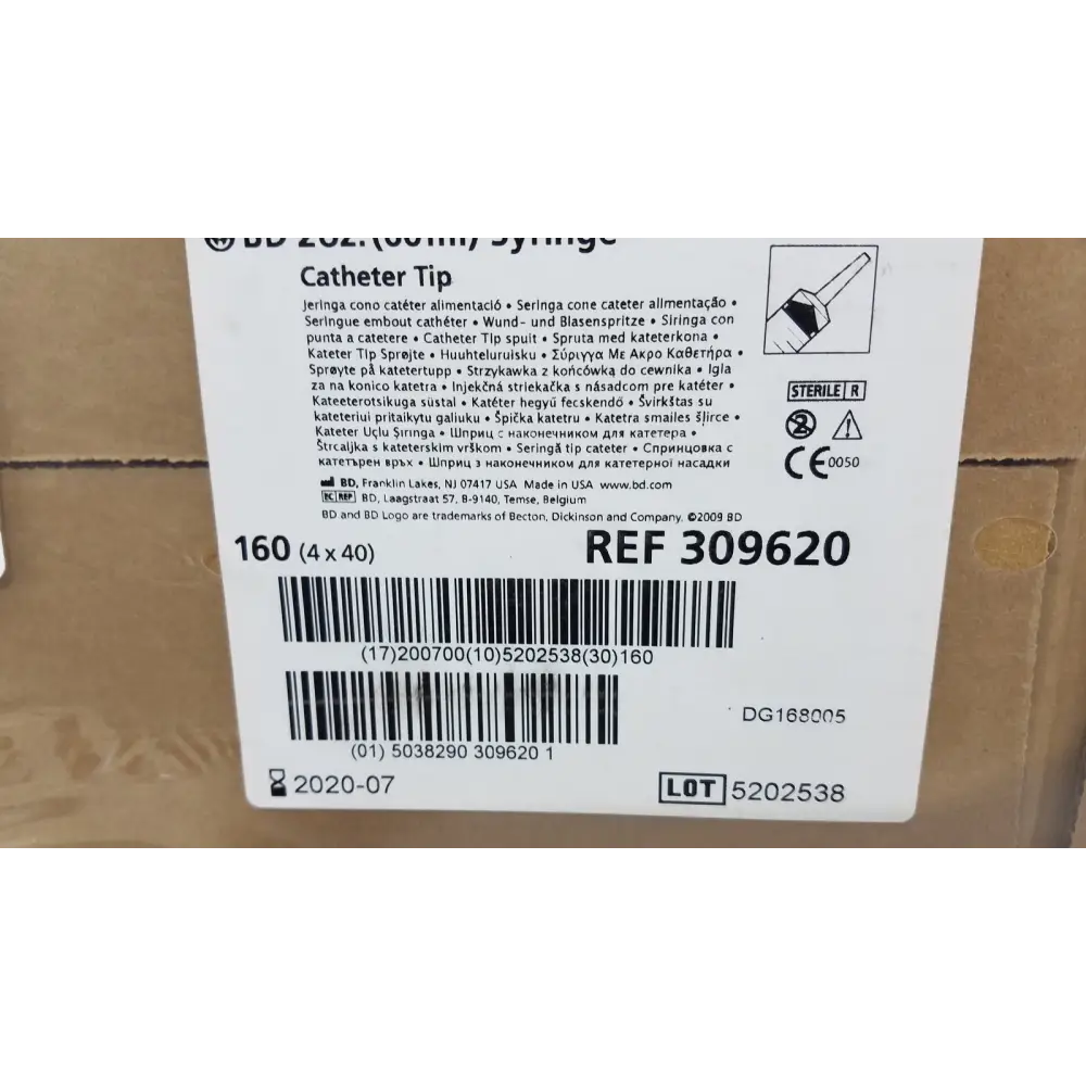 160 (4x40) Piece BD 60ml Syriinge Catheterr Tip Ref 309620 - Syringe