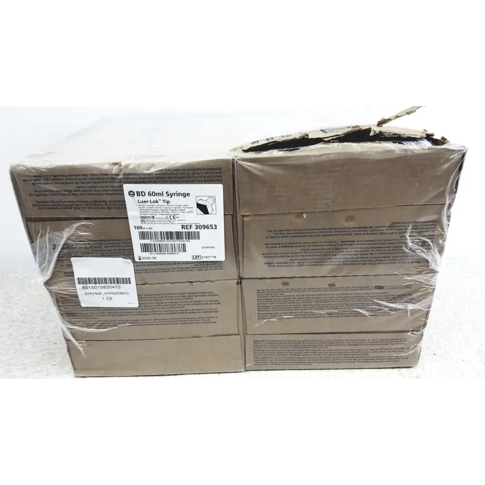 160 Piece (4x40) BD 60ml Syriinge Luer-Lok Tip Ref 309653 - Syringes