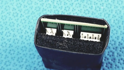 2-Port Female to USB-A Breakout Adapter Ethernet Splitter/Coupler