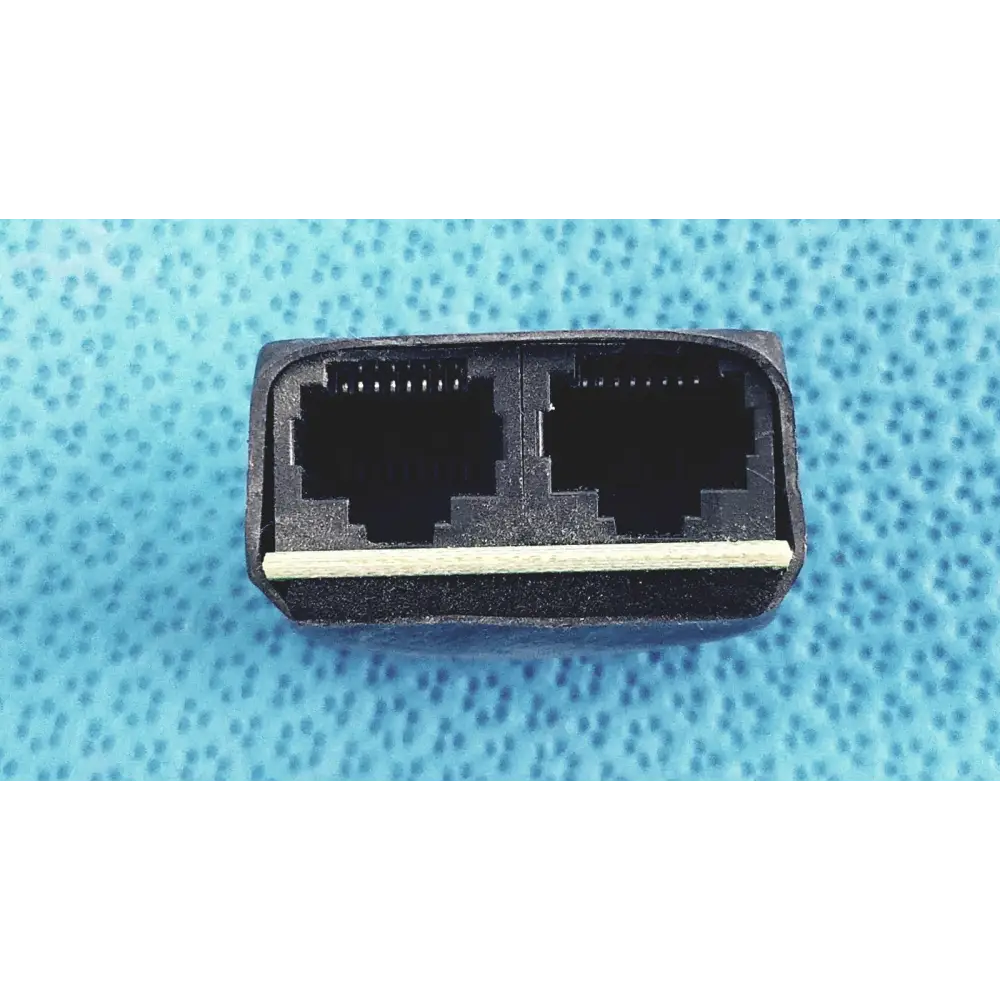 2-Port Female to USB-A Breakout Adapter Ethernet Splitter/Coupler