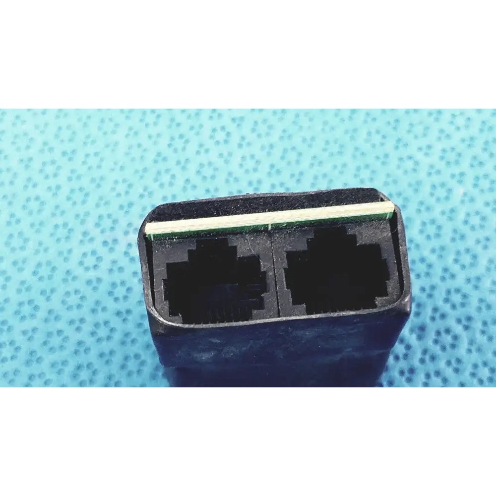 2-Port Female to USB-A Breakout Adapter Ethernet Splitter/Coupler