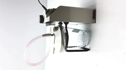 Silver and black precision medical easy go vac aspirator with clear plastic collection container for medical suction