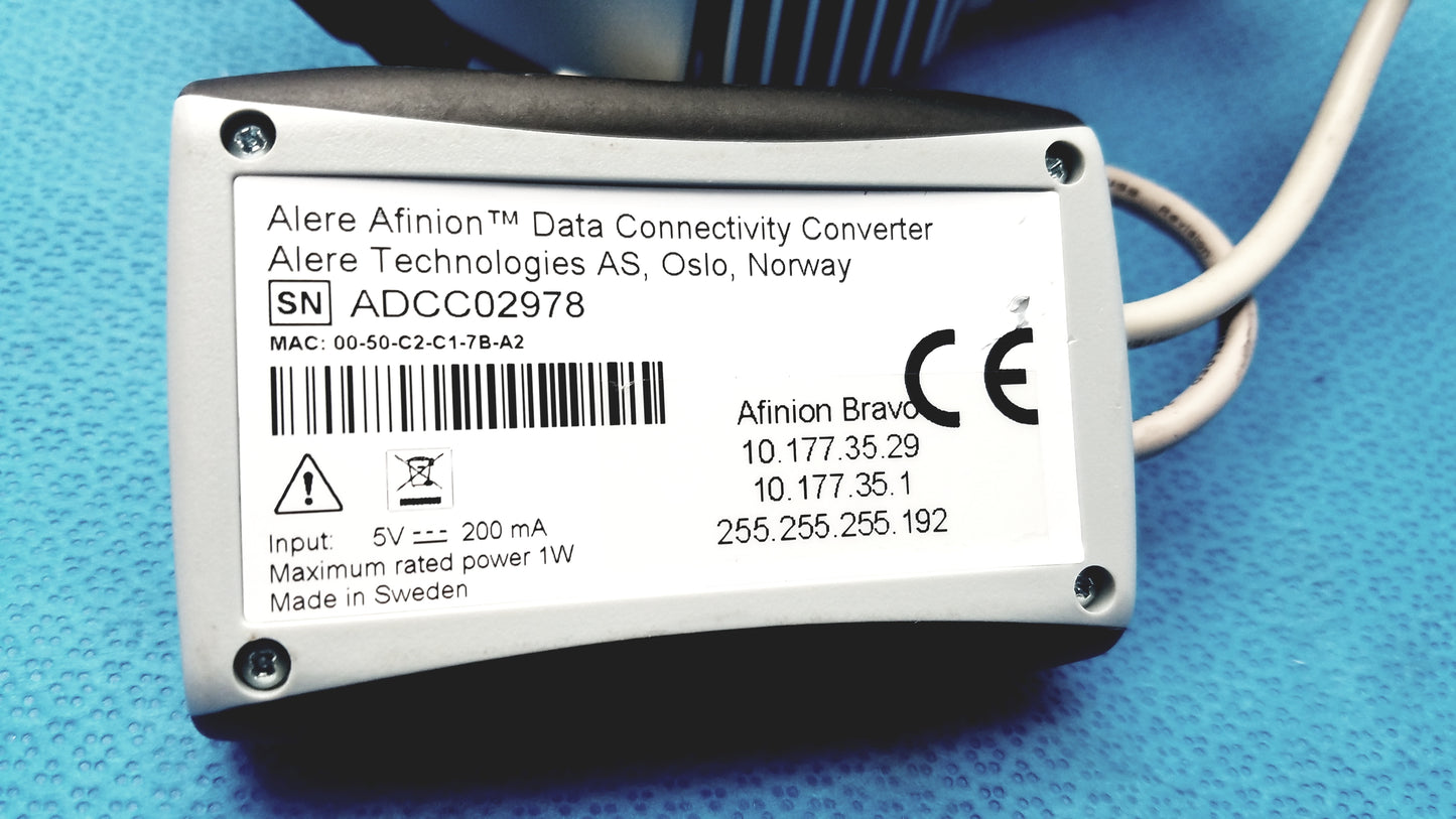 Afinion AS100 HbA1c Blood Diabetes Analyzer With Alere Data Connectivity Converter