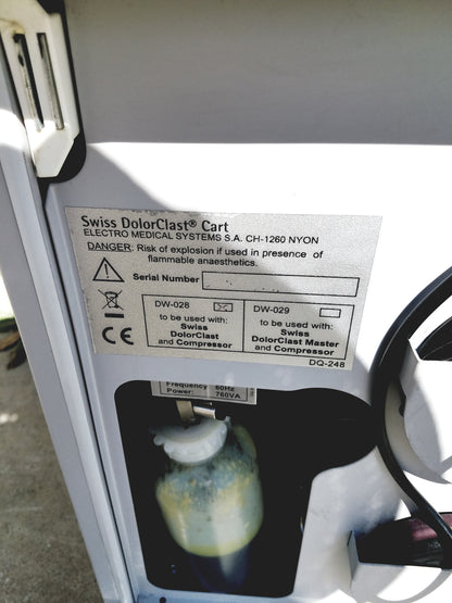 EMS Swiss DolorClast SA CH-1260 Nyon Extracorporeal Shockwave Therapy
