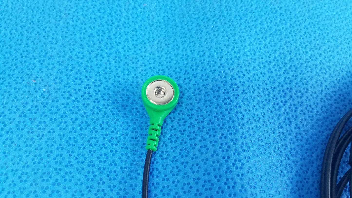ECG 5-Lead Wire Patient Cable Snap Style Connection Set