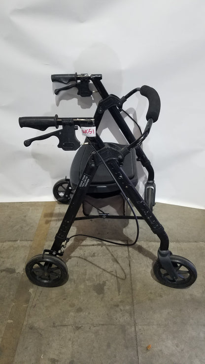 Heavy Duty Rollator Walker with Seat, 4-Wheels