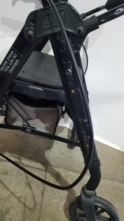 Heavy Duty Rollator Walker with Seat, 4-Wheels