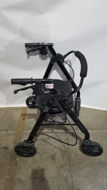 Heavy Duty Rollator Walker with Seat, 4-Wheels