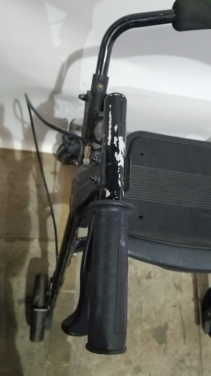 Heavy Duty Rollator Walker with Seat, 4-Wheels