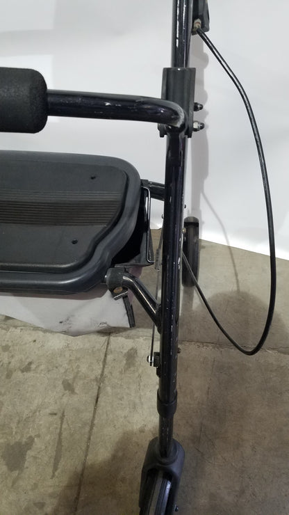 Heavy Duty Rollator Walker with Seat, 4-Wheels