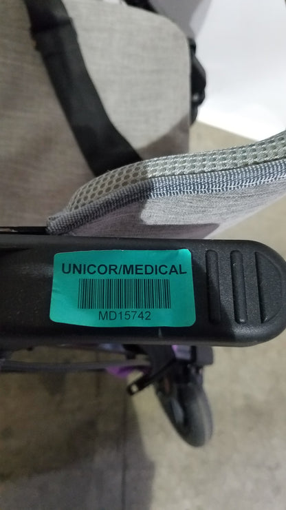 ELENKER 2-in-1 Folding Rollator Walker & Transport Chair - SILVER Mobility Seat