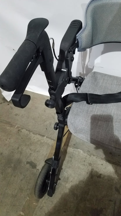 ELENKER 2-in-1 Folding Rollator Walker & Transport Chair - SILVER Mobility Seat