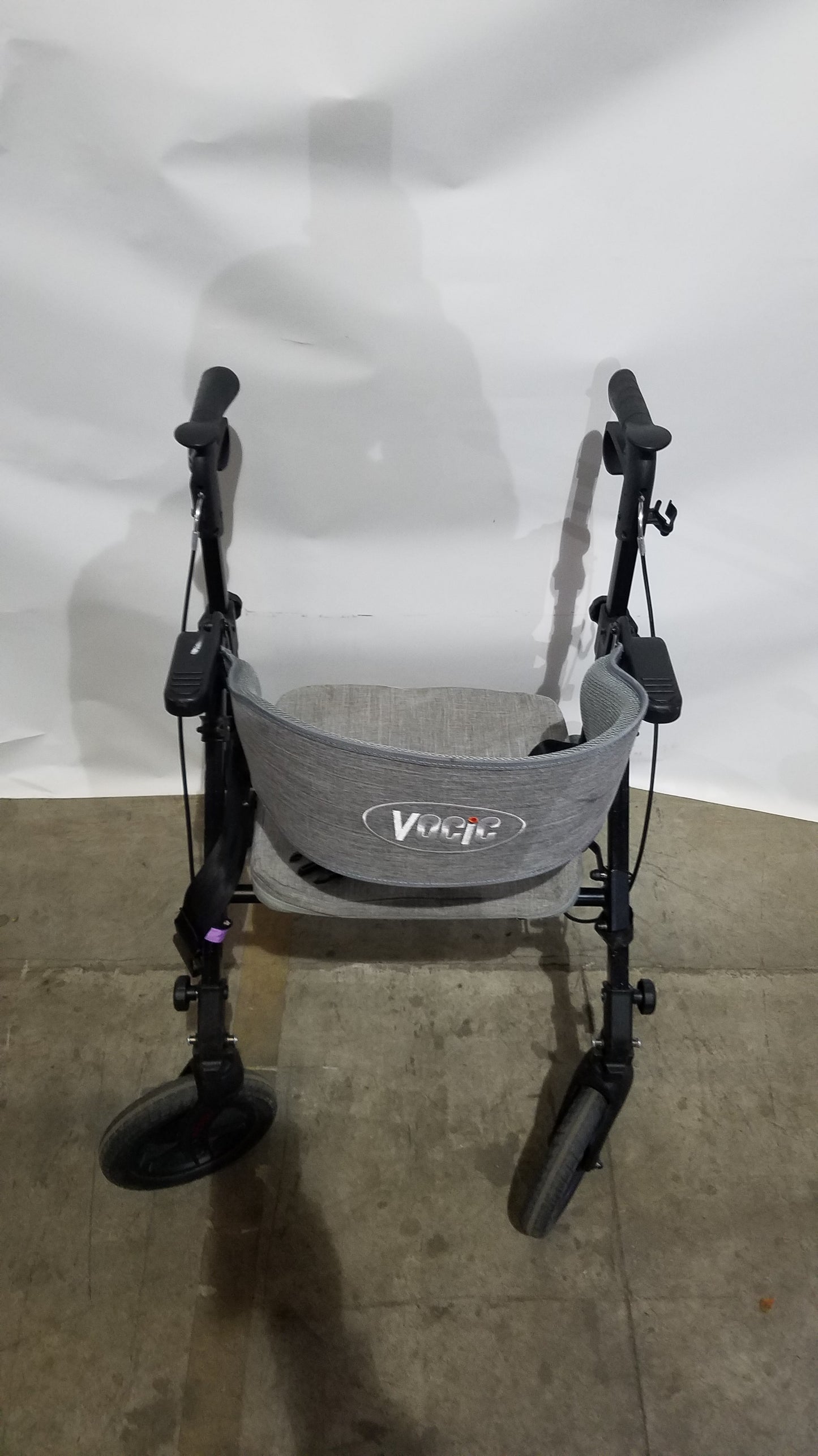 ELENKER 2-in-1 Folding Rollator Walker & Transport Chair - SILVER Mobility Seat