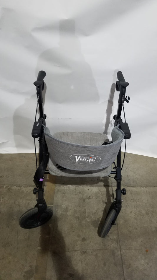 ELENKER 2-in-1 Folding Rollator Walker & Transport Chair - SILVER Mobility Seat