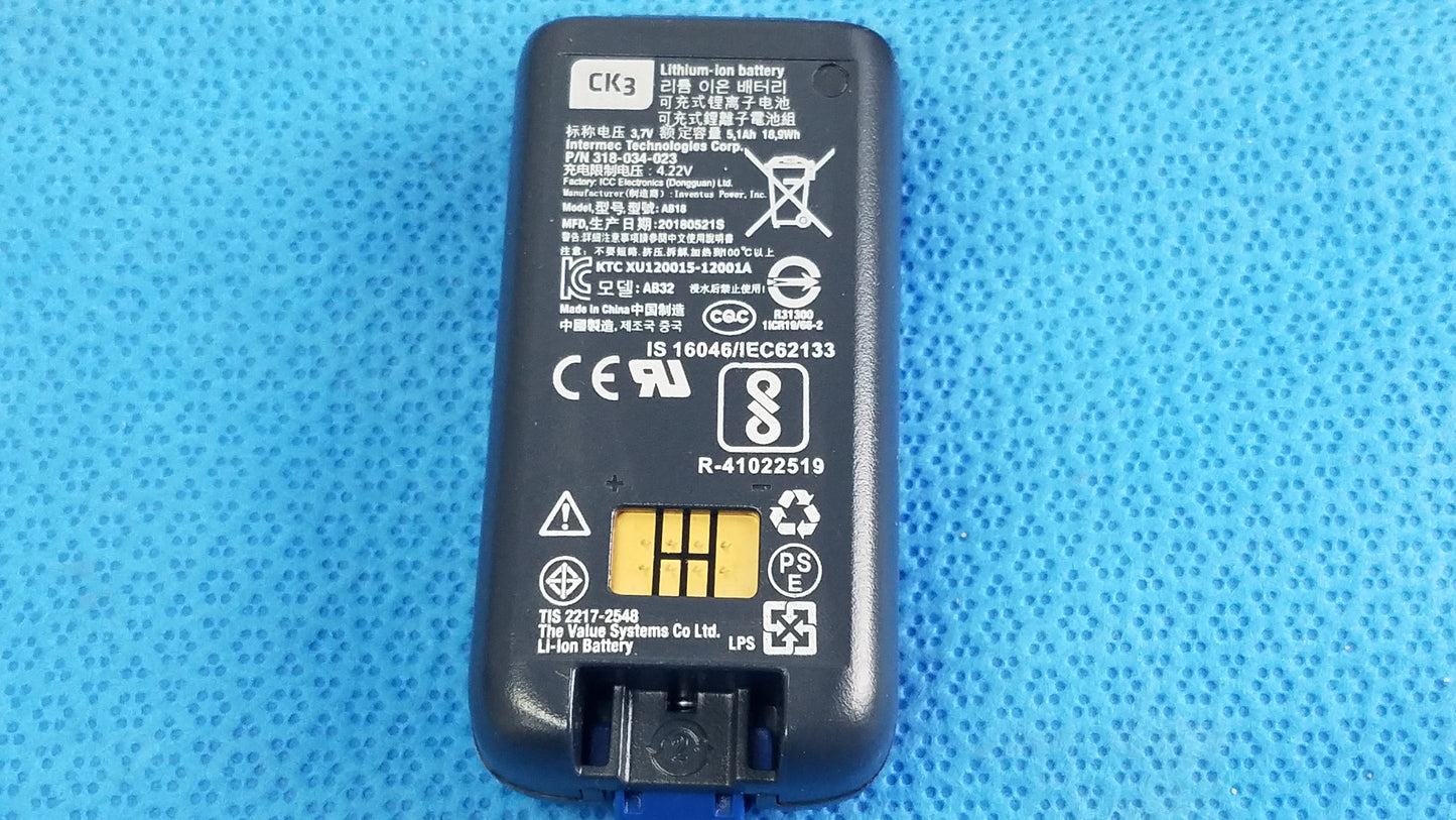 Intermec CK3X Wireless Barcode Scanner With AD20 Charging Base